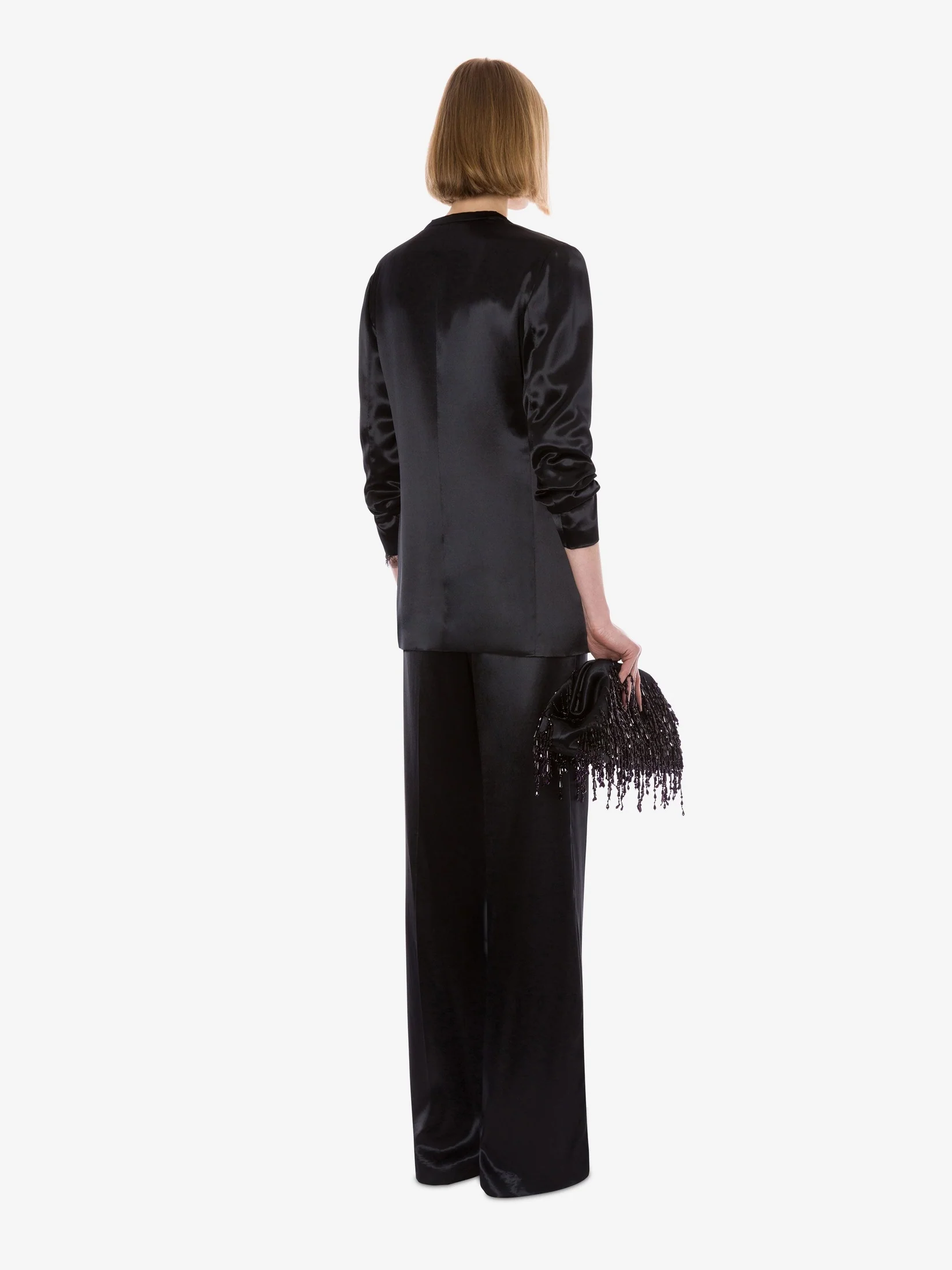 Blazer in glossy satin - Image 3