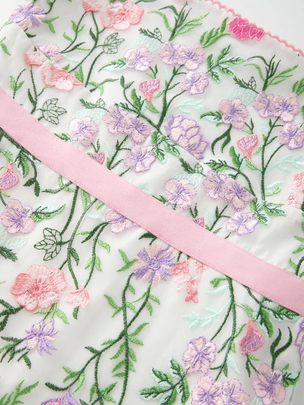 Clara embroidered mini dress - Image 5