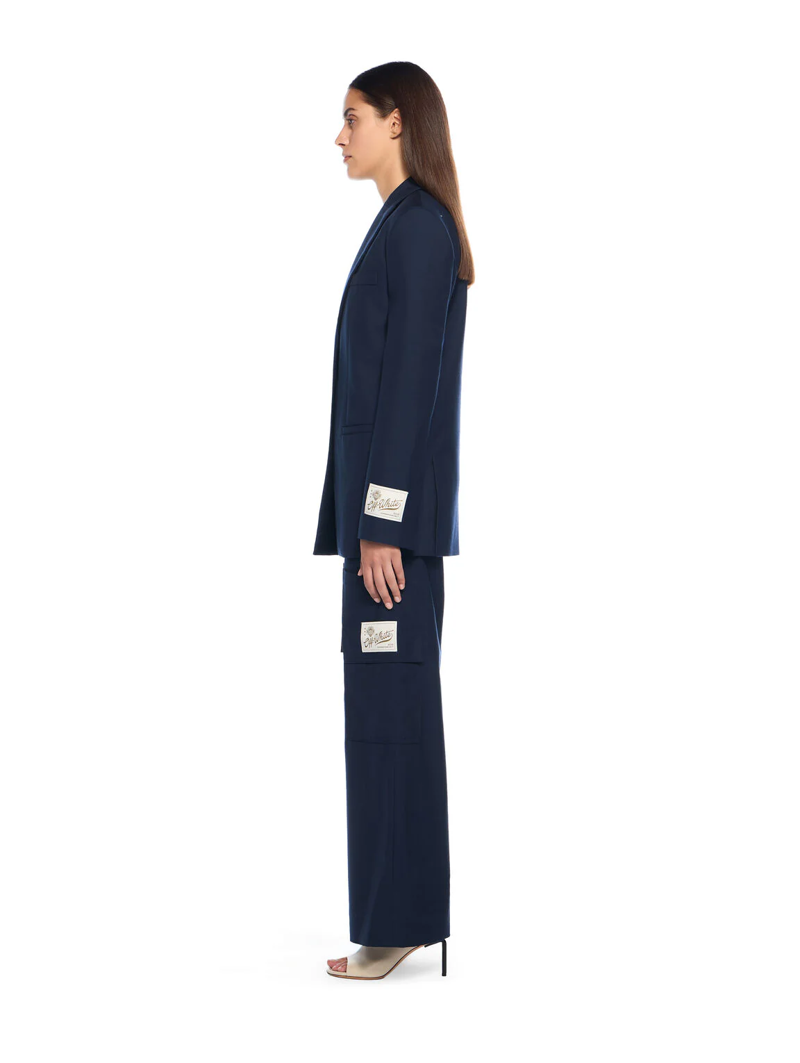 Gabardine tailoring cargo trousers - Image 3