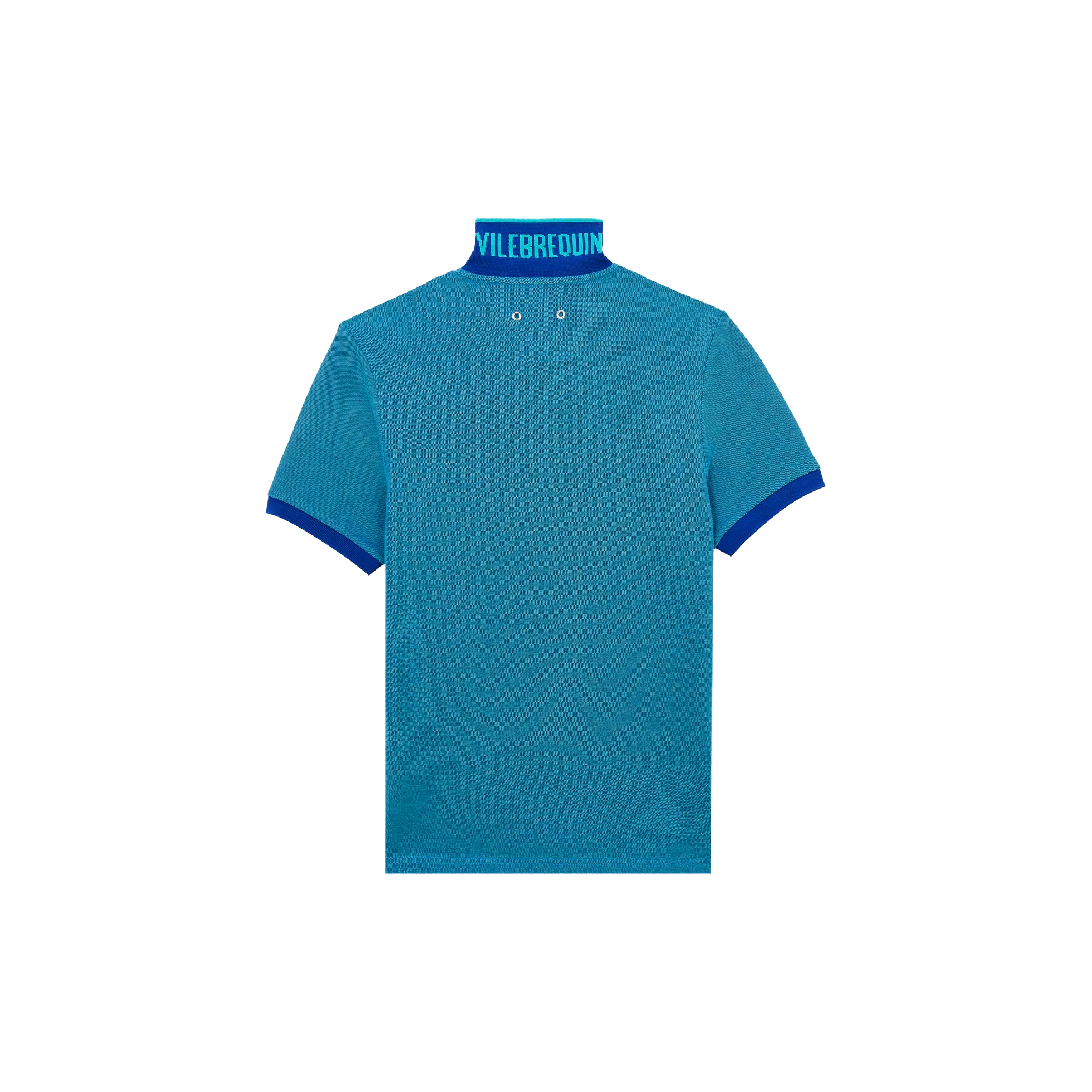 Men organic cotton polo shirt solid - Image 5